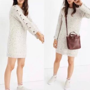 Madewell Donegal Button-Sleeve Sweater Dress